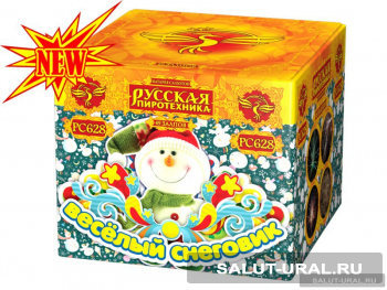 Батарея салюта Веселый снеговик (49 залпов)  - Интернет-магазин пиротехники: салюты, фейерверки