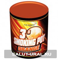 Цветной дым  SMOKING POT ORANGE оранжевый (60 сек) - Интернет-магазин пиротехники: салюты, фейерверки