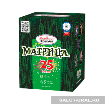 Батарея салюта Матрица (25 залпов) - Интернет-магазин пиротехники: салюты, фейерверки